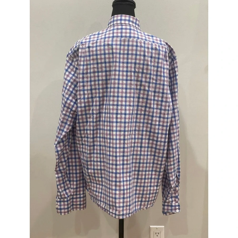 J. Crew XL Purple/Blue/White Collared Long Sleeve Slim Fit Button‎ Down